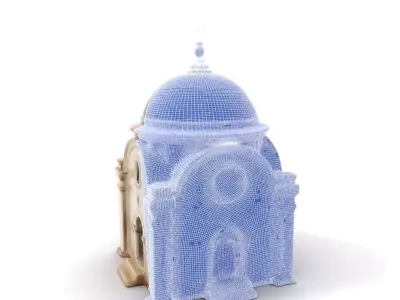 Ancient Chapel Stonework model pack Low-poly 3D model