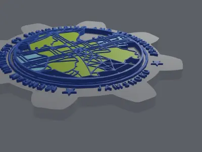 3D logo- Mehran University -Jamshoro-Hyderabad 3D model