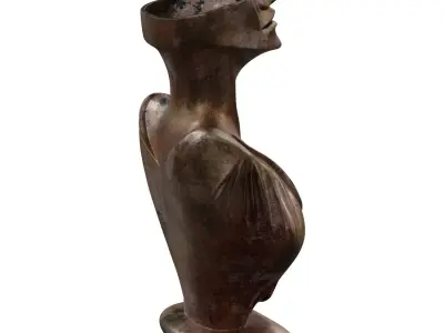 Vase with Female Figure Design 761 3D model