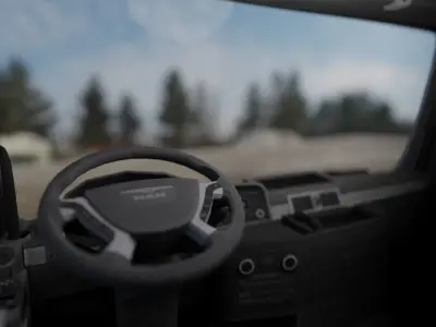 3D Low Poly Truck MAN TGS Low Loader Low-poly 3D model