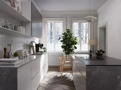 Scandinavian cosy home 3D model