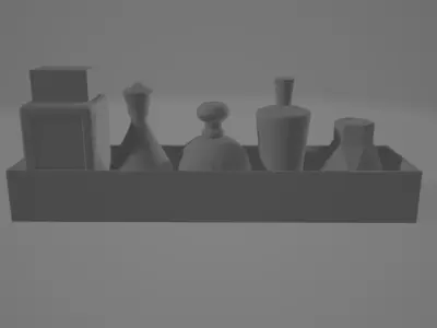 Perfume Bottles Free low-poly 3D model