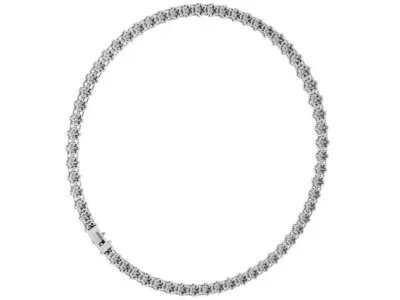 Diamond Circle Necklace 4564 3D print model