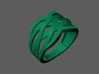 Plain Ring Women Ready STL 3DM Models Womens Rings 3D models 3D print model 44