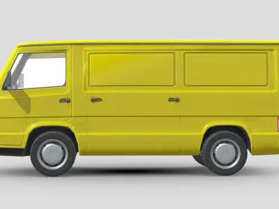 MercedesBenz MB100 1988 Low-poly 3D model