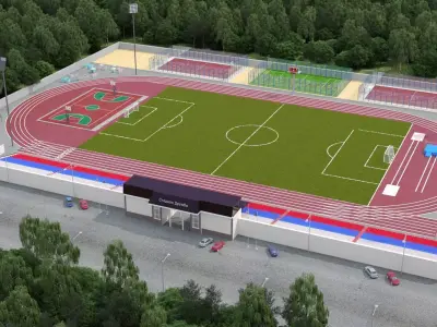 Provincial stadium 3D model