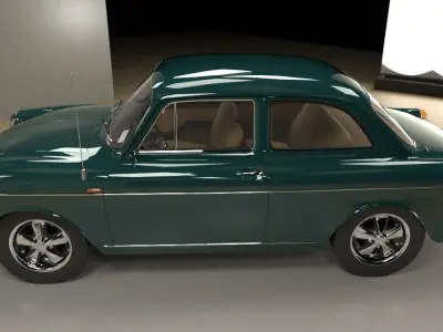 Volkswagen Type 3 notchback 1963 3D model