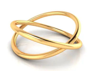 Ring M162 The luxury female abstract ring wedding 3D print model