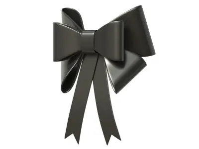 Christmas Bow Ribbon 11 Low-poly 3D model