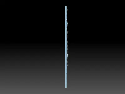 Flowers panel 3D print model