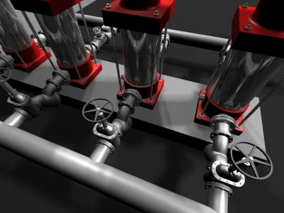 Booster Pump 3D model