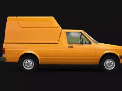 VW Caddy MK1 Kombi 3D model