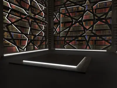 Books Virtual Studio 3D model