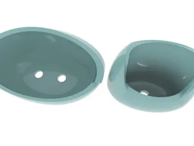 2 vase for 3 Free 3D model