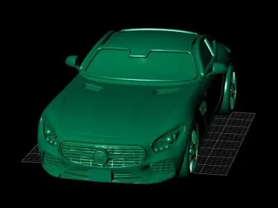 pendant mercedes amg sports car 3D print model