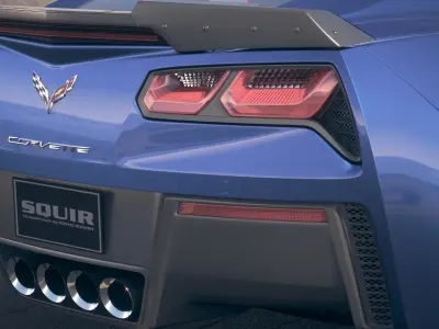 Chevrolet Corvette Grand Sport 2017 desert studio  3D model