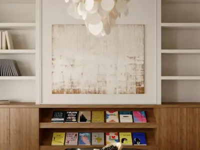 Mid Century interior  Livingroom 3D model