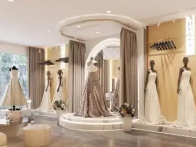 Wedding Dress Shop Model 3D model