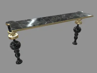 Modern Luxury Console Table Low-poly 3D model