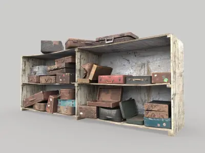 Old Suitcase Locker  3D model
