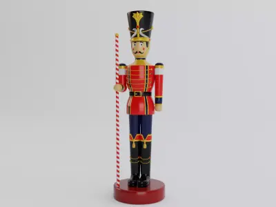 Toy Soldier Low-poly 3D model