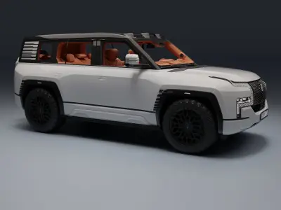 Yangwang U8 Low-poly 3D model