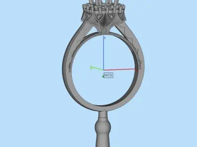 gold ring code 23 3D print model