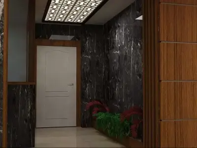 hotel reception 3D model