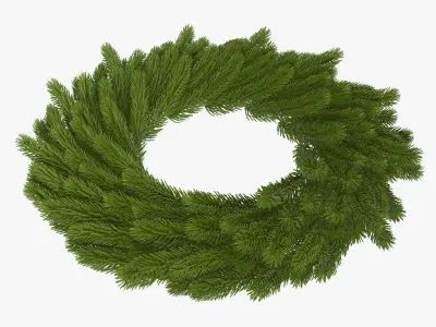 Wreath Christmas 03 3D model