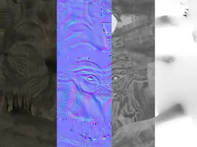 Lizard Character Low-poly 3D model