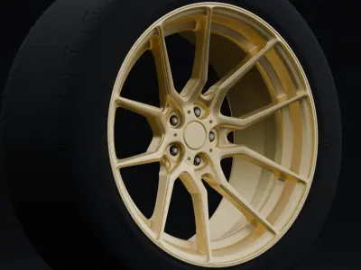 Option Lab R716 Aftermarket Wheel Low-poly 3D model