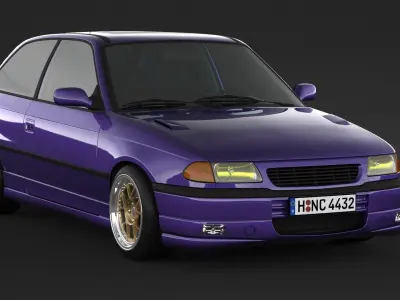 Opel Astra GSI 3D model