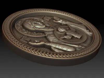 Mother of god with child 3D model