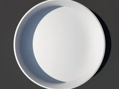 Simple Modern Tealight Candle 3D model