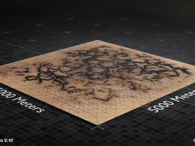 Desert Landscape Version 10 3D model