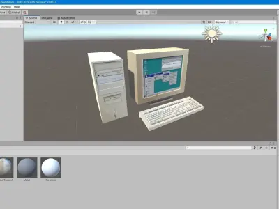 Old Computer - Computador Velho Low-poly 3D model
