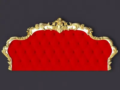 bed headboard 3D model