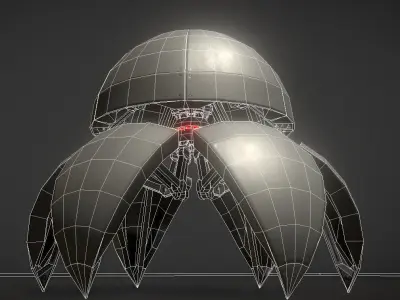 Sphere-Bot - Free Download Free low-poly 3D model