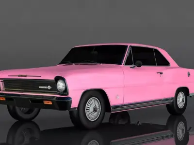 Chevrolet Nova SS Low-poly 3D model