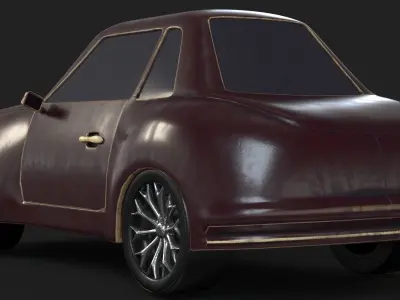 CartoonCar car Low-poly 3D model