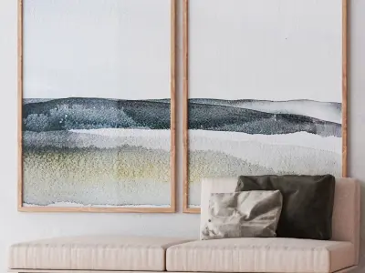Set of large wall paintings  577 3D model