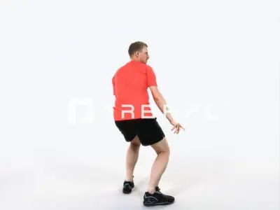 Mistery 08L Football Changing Direction Sports Man Low-poly 3D model