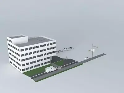 Home office building 3D model