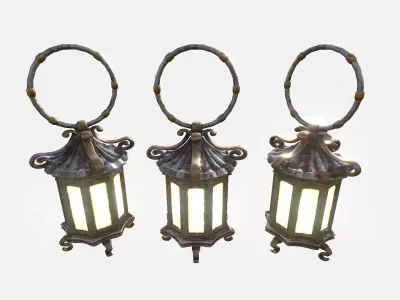 Old Lamp Free low-poly 3D model