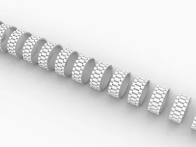 Rolls ring 10 mm wide 3D print model