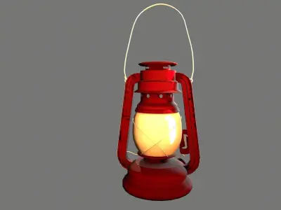 Hanging Lantern Low-poly 3D model