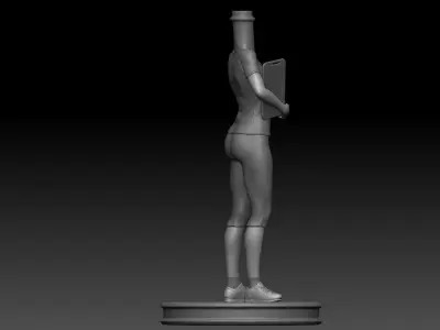 3D Printable Female Trainer Bubble Head 3D print model