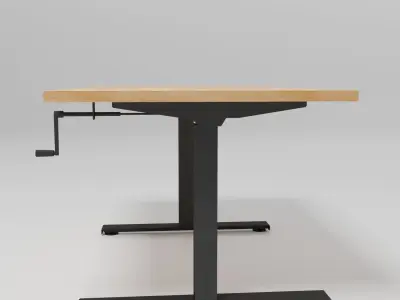 OGI DRIVE - Rectangular manual workstation desk - Free 3D model