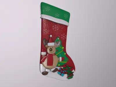 Christmas Decor Hanging Sock A 3D model