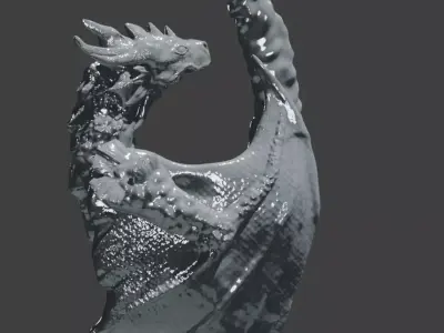 dragon 3D print model 6